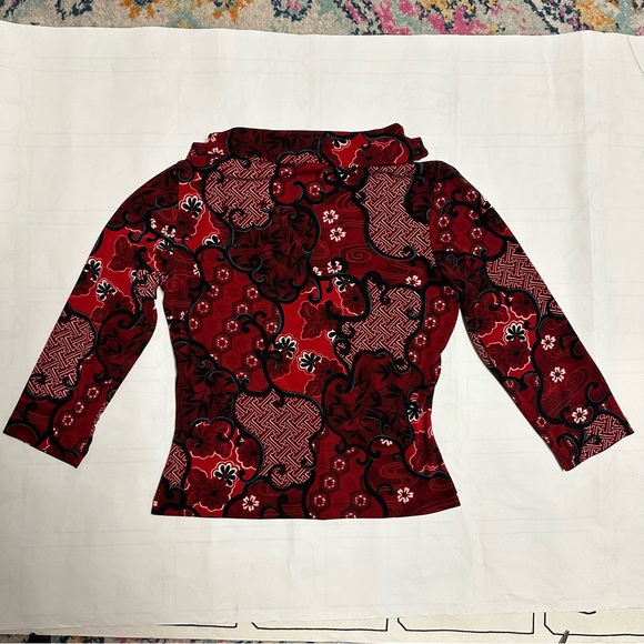 Vintage PS Per Seption 3/4 Sleeve Floral Blouse - Picture 10 of 15